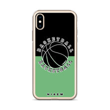 Load image into Gallery viewer, Basketball iPhone Case (Black &amp; Green 4)