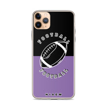 Load image into Gallery viewer, American Football iPhone Case (Black &amp; Purple 1)