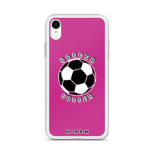 Load image into Gallery viewer, Soccer iPhone Case (Pink)