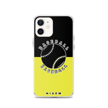 Load image into Gallery viewer, Baseball iPhone Case (Black &amp; Yellow 3)