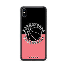 Load image into Gallery viewer, Basketball iPhone Case (Black &amp; Pink 2)