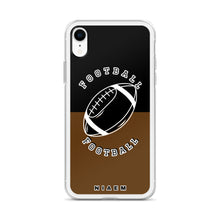 Load image into Gallery viewer, American Football iPhone Case (Black &amp; Brown)