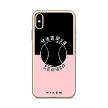 Load image into Gallery viewer, Tennis iPhone Case (Black &amp; Pink 3)