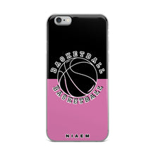 Load image into Gallery viewer, Basketball iPhone Case (Black &amp; Pink 1)