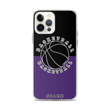 Load image into Gallery viewer, Basketball iPhone Case (Black &amp; Purple)