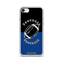 Load image into Gallery viewer, American Football iPhone Case (Black &amp; Blue 2)