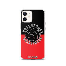 Load image into Gallery viewer, Volleyball iPhone Case (Black &amp; Red 1)