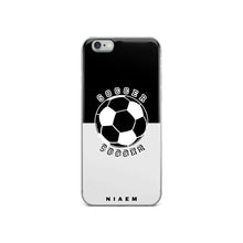 Load image into Gallery viewer, Soccer iPhone Case (Black &amp; Grey 3)