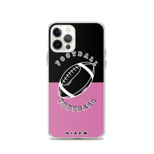 Load image into Gallery viewer, American Football iPhone Case (Black &amp; Pink 1)