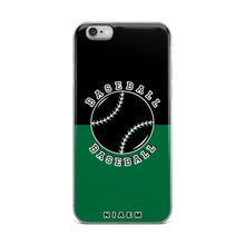 Load image into Gallery viewer, Baseball iPhone Case (Black &amp; Green 1)
