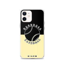 Load image into Gallery viewer, Baseball iPhone Case (Black &amp; Yellow 2)