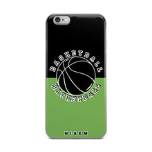 Load image into Gallery viewer, Basketball iPhone Case (Black &amp; Green)