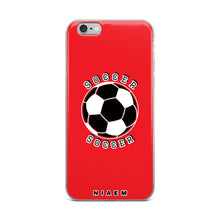 Load image into Gallery viewer, Soccer iPhone Case (Red 1)