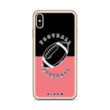 Load image into Gallery viewer, American Football iPhone Case (Black &amp; Pink 2)