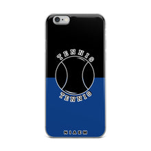 Load image into Gallery viewer, Tennis iPhone Case (Black &amp; Blue 2)