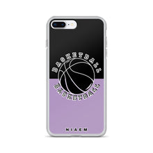 Load image into Gallery viewer, Basketball iPhone Case (Black &amp; Purple 2)