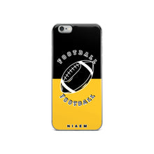 Load image into Gallery viewer, American Football iPhone Case (Black &amp; Yellow)