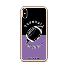 Load image into Gallery viewer, American Football iPhone Case (Black &amp; Purple 1)