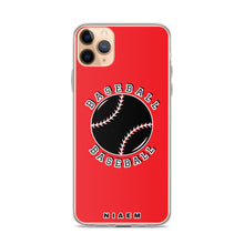 Load image into Gallery viewer, Baseball iPhone Case (Red 1)