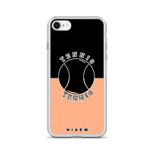 Load image into Gallery viewer, Tennis iPhone Case (Black &amp; Orange 2)
