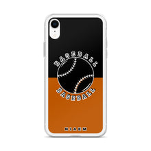 Load image into Gallery viewer, Baseball iPhone Case (Black &amp; Brown 1)