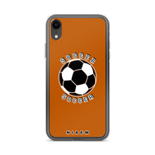 Load image into Gallery viewer, Soccer iPhone Case (Brown 1)