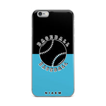 Load image into Gallery viewer, Baseball iPhone Case (Black &amp; Blue 7)