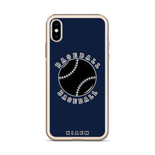 Load image into Gallery viewer, Baseball iPhone Case (Navy)