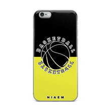 Load image into Gallery viewer, Basketball iPhone Case (Black &amp; Yellow 3)
