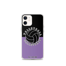 Load image into Gallery viewer, Volleyball iPhone Case (Black &amp; Purple 1)