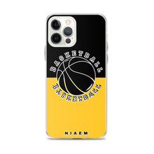 Load image into Gallery viewer, Basketball iPhone Case (Black &amp; Yellow)
