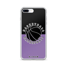 Load image into Gallery viewer, Basketball iPhone Case (Black &amp; Purple 1)