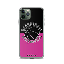 Load image into Gallery viewer, Basketball iPhone Case (Black &amp; Pink)