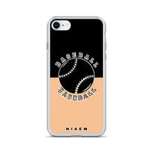 Load image into Gallery viewer, Baseball iPhone Case (Black &amp; Nude 1)