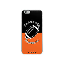 Load image into Gallery viewer, American Football iPhone Case (Black &amp; Orange)
