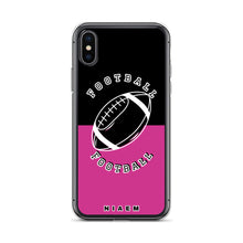Load image into Gallery viewer, American Football iPhone Case (Black &amp; Pink 5)