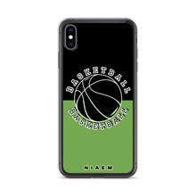 Load image into Gallery viewer, Basketball iPhone Case (Black &amp; Green)