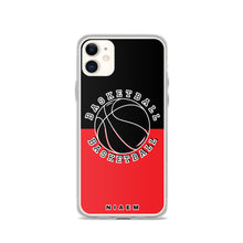 Load image into Gallery viewer, Basketball iPhone Case (Black &amp; Red 1)