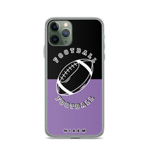 Load image into Gallery viewer, American Football iPhone Case (Black &amp; Purple 1)