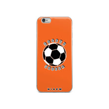 Load image into Gallery viewer, Soccer iPhone Case (Light Orange)