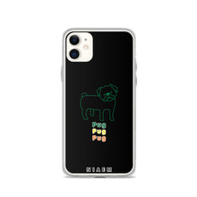 Load image into Gallery viewer, Green Pug iPhone Case