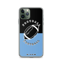 Load image into Gallery viewer, American Football iPhone Case (Black &amp; Blue 1)