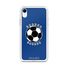 Load image into Gallery viewer, Soccer iPhone Case (Blue 2)