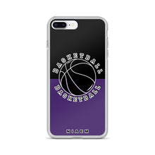 Load image into Gallery viewer, Basketball iPhone Case (Black &amp; Purple)