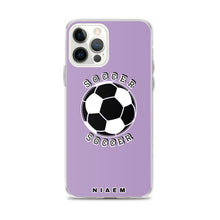 Load image into Gallery viewer, Soccer iPhone Case (Purple 2)