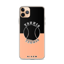 Load image into Gallery viewer, Tennis iPhone Case (Black &amp; Orange 2)
