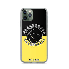Load image into Gallery viewer, Basketball iPhone Case (Black &amp; Yellow 1)