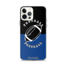 Load image into Gallery viewer, American Football iPhone Case (Black &amp; Blue 2)