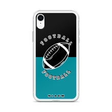 Load image into Gallery viewer, American Football iPhone Case (Black &amp; Blue 3)