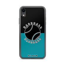Load image into Gallery viewer, Baseball iPhone Case (Black &amp; Blue 3)